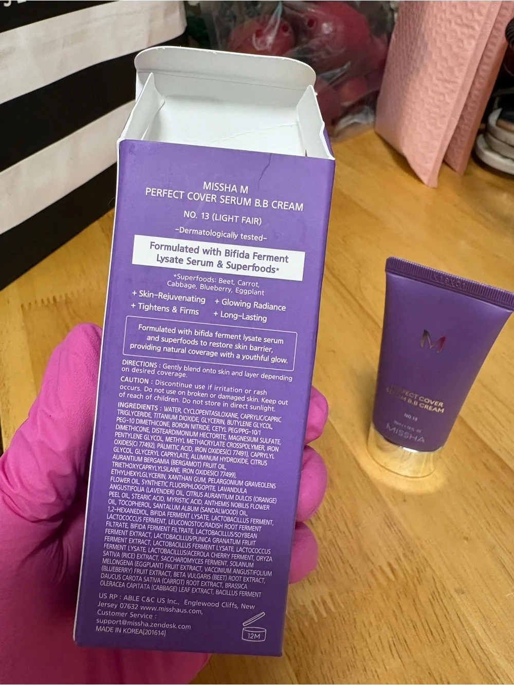 Missha M Perfect Cover Serum B.B Cream No13 (light fair) full Sz 1.18oz, BNIB